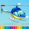 Helicopter Coloring Pages For Learn painting