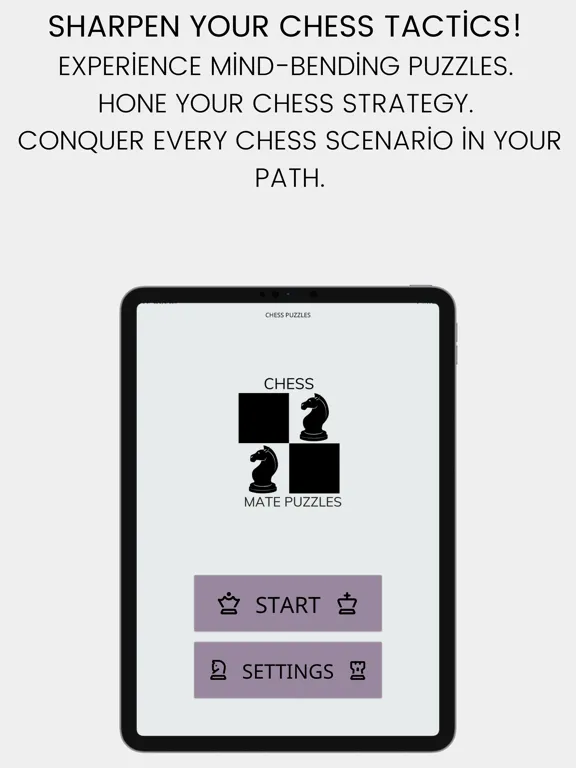 Chess Mate Puzzle iPad  스크린샷