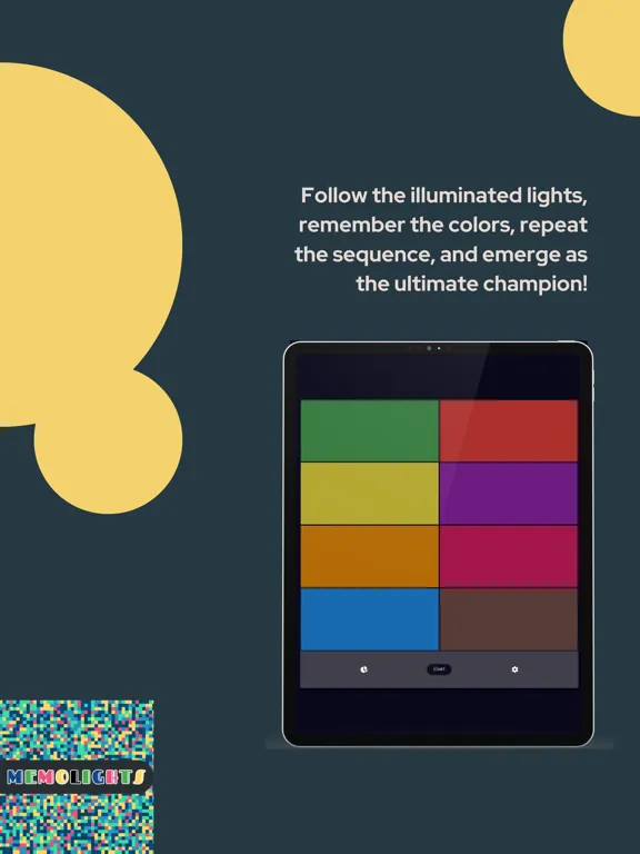 MemoLights - Memory Game iPad  स्क्रीनशॉट