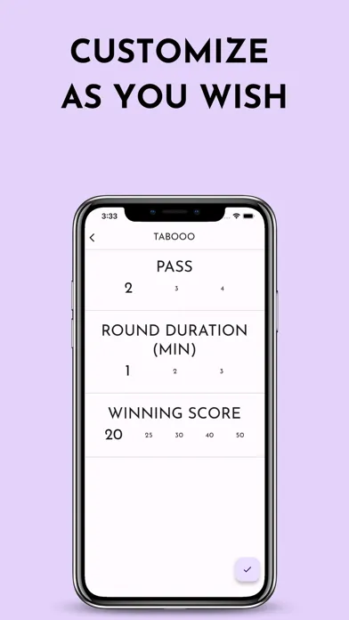 Captures d'écran de Tabooo - Word Game