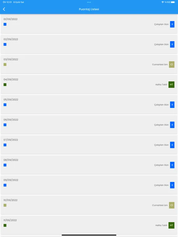 ภาพหน้าจอของ İşçi e-Bordro iPad 