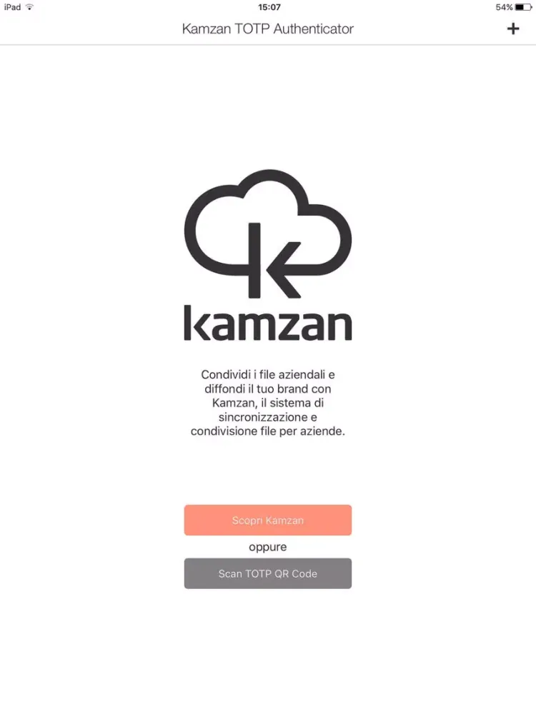 Kamzan TOTP Authenticator iPad  Screenshots