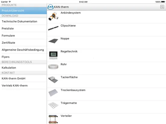 Screenshot di KAN-therm GmbH iPad 