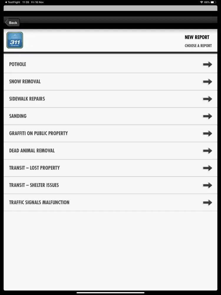 Скриншоты Winnipeg 311 iPad 