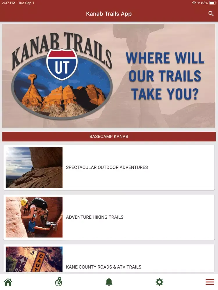 Kanab Trails iPad  Screenshots