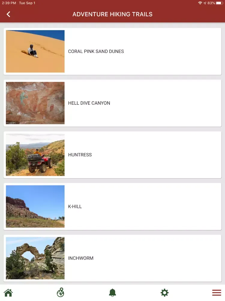 Kanab Trails iPad  Screenshots