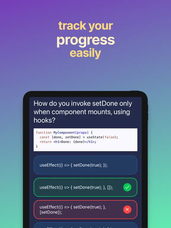 React Skill Assessment iPad  Screenshots