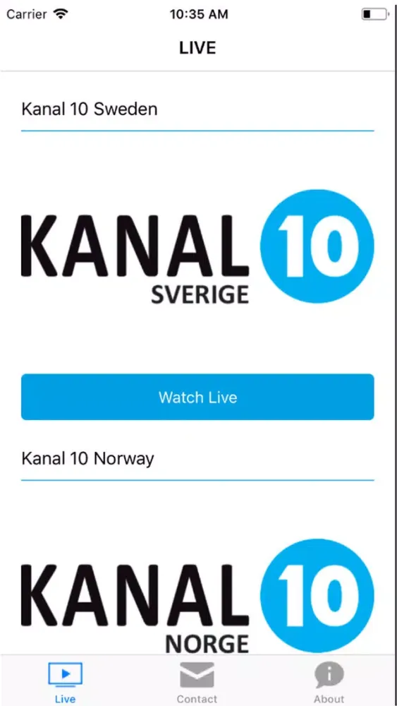 Kanal10Live Ekran Görüntüleri