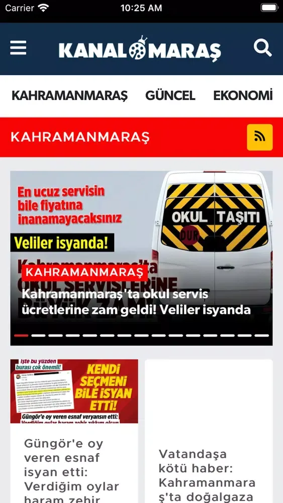 Kanal Maraş TV Haber Ekran Görüntüleri