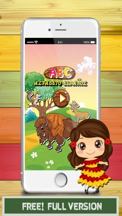 Ảnh chụp màn hình của ABC Animals Spanish Alphabets Flashcards: Vocabulary Learning Free For Kids!