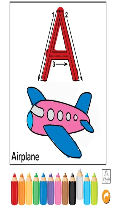 Capturas de tela do ABC Tracer Phonics Coloring Book: English Vocabulary Learning For Toddlers And Kids!