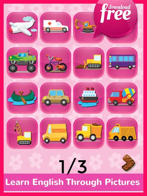 FirstlyBabah ABC Kids First Words Car And Vehicles iPad  Screenshots