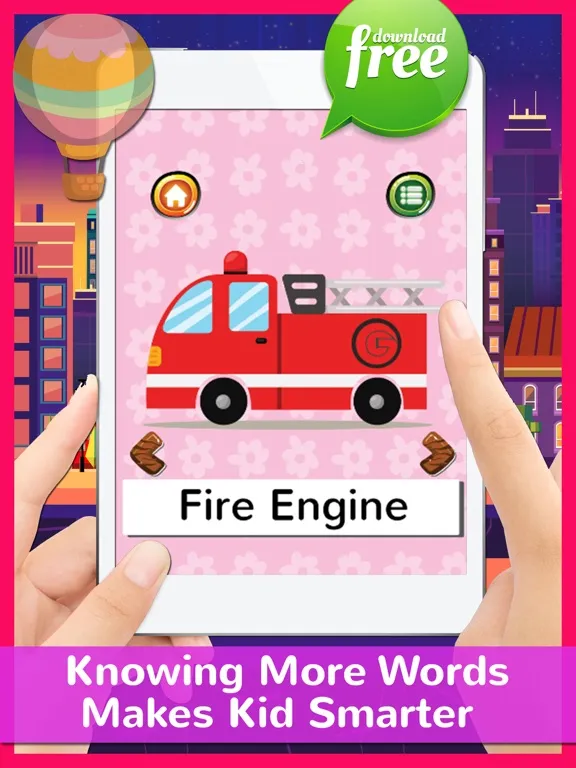 FirstlyBabah ABC Kids First Words Car And Vehicles iPad  Screenshots