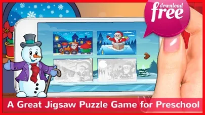 Christmas Time Jigsaw Puzzles Games Free For Kids應用截圖