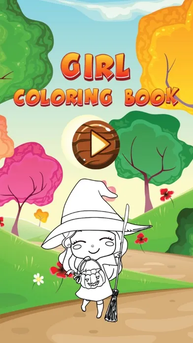 Capturas de tela do Girl Coloring Book Free For Toddler And Kids!