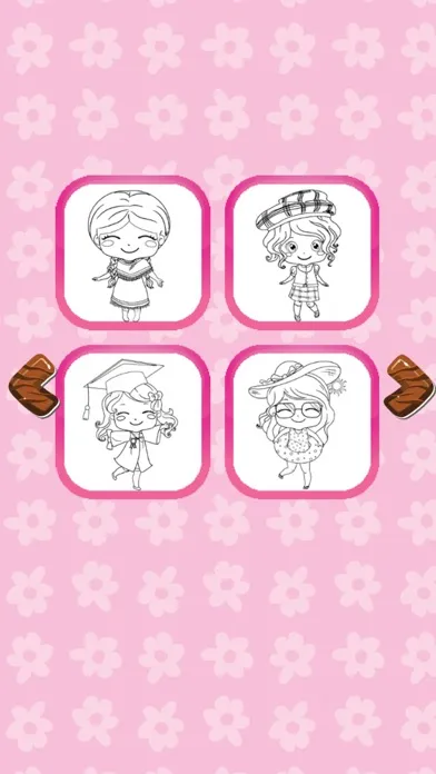 Capturas de tela do Girl Coloring Book Free For Toddler And Kids!