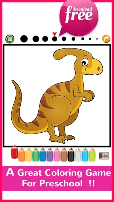 Tangkapan layar DinoArt Dinosaurs Coloring Book For Kids & Toddler