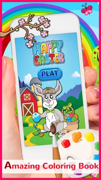 Zrzuty ekranu Happy Easter Coloring Book: Education Games Free For Kids And Toddlers!