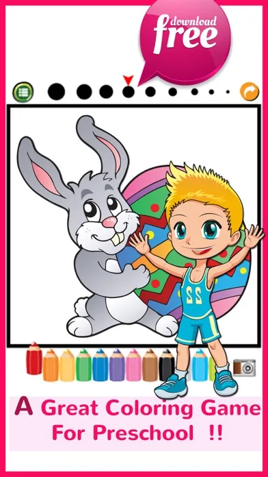 Zrzuty ekranu Happy Easter Coloring Book: Education Games Free For Kids And Toddlers!