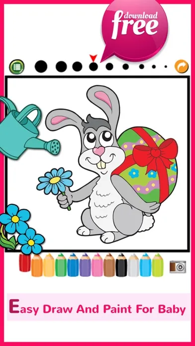 Zrzuty ekranu Happy Easter Coloring Book: Education Games Free For Kids And Toddlers!