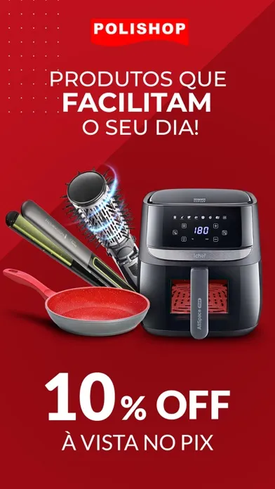 Ảnh chụp màn hình của Polishop: compras com desconto