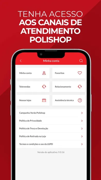 Ảnh chụp màn hình của Polishop: compras com desconto
