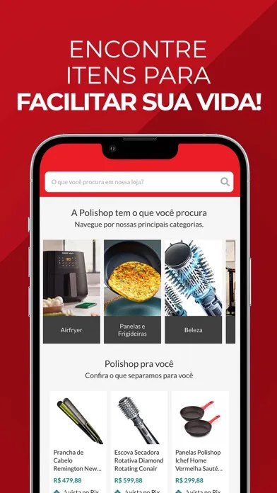 Ảnh chụp màn hình của Polishop: compras com desconto