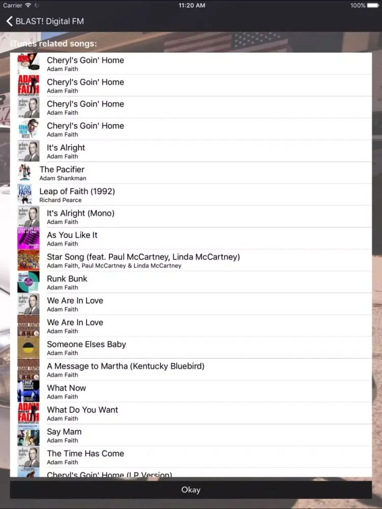 60s Music Radio iPad  स्क्रीनशॉट