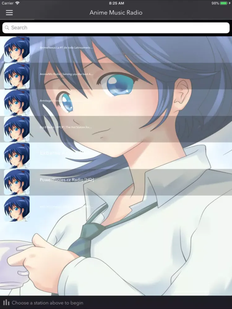 Anime Music Radio iPad  Screenshots