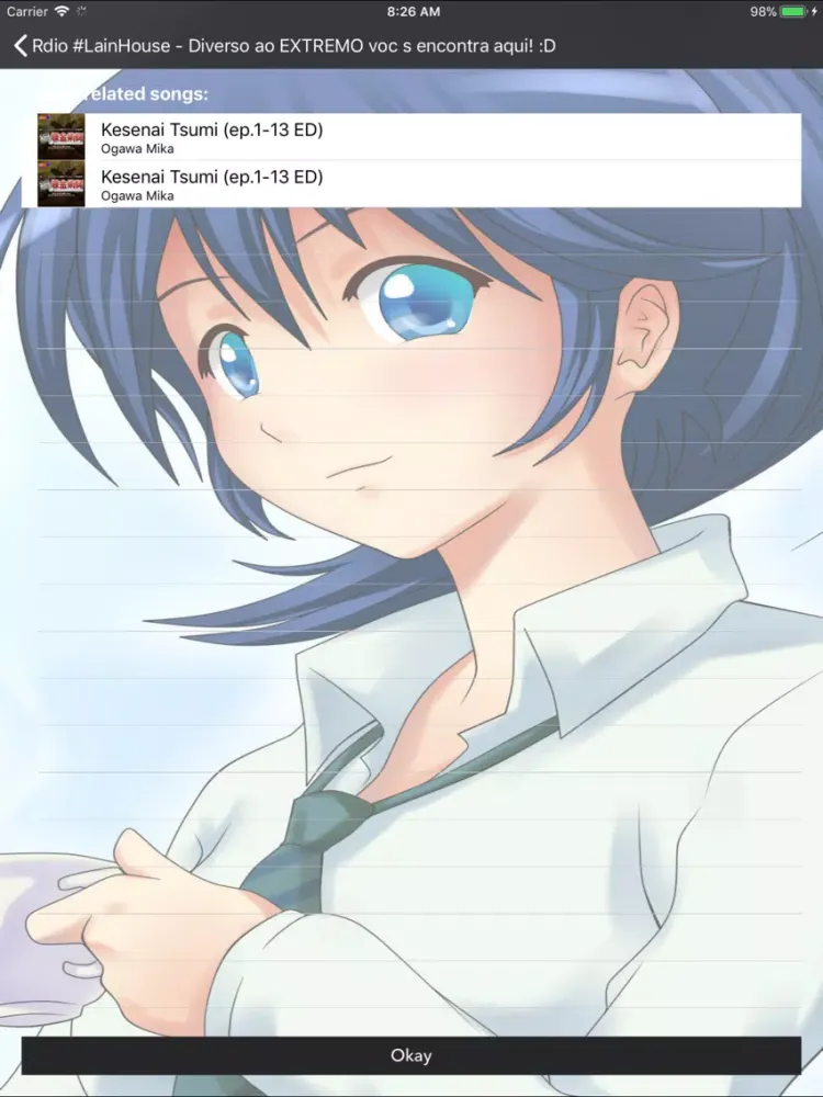 Anime Music Radio iPad  Screenshots