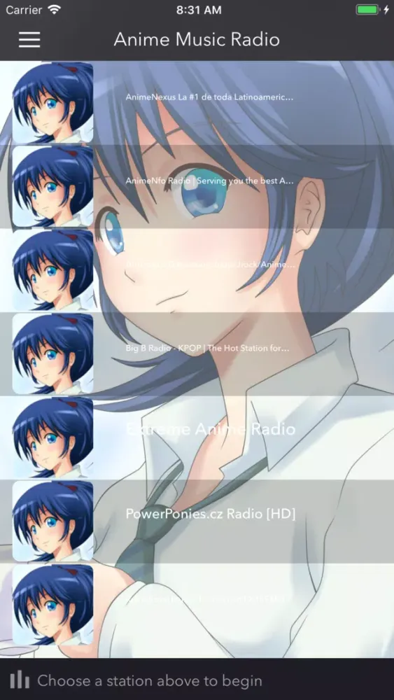 Anime Music Radio Screenshots
