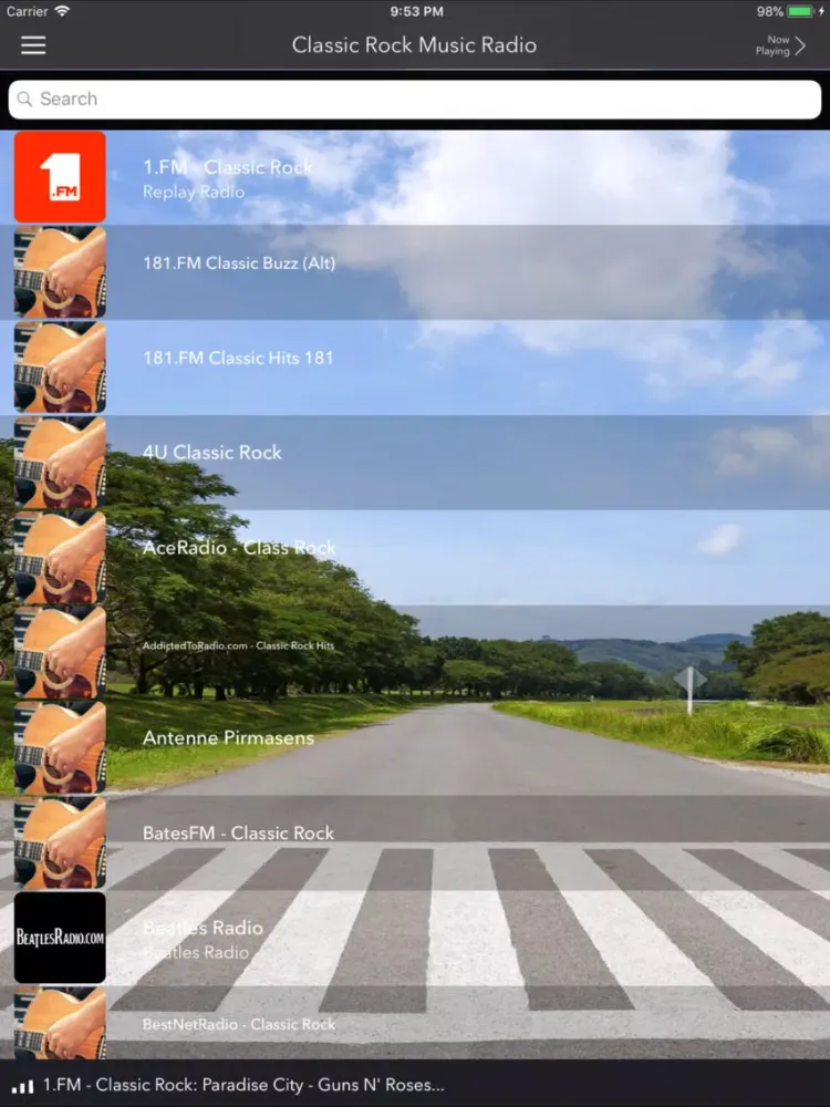 Capturas de pantalla de Classic Rock Radio iPad 