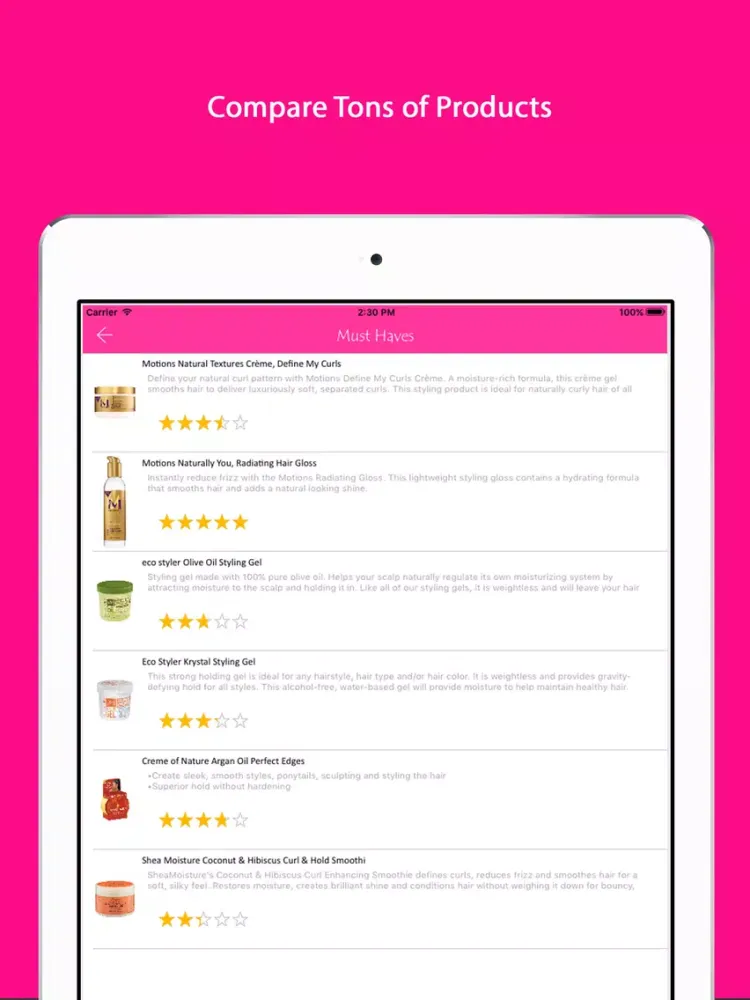 For You By You - FYBY Natural Hair Product Reviews iPad  Screenshots