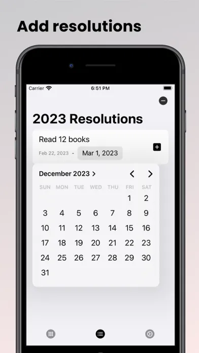 Yearly Progress & Resolution应用截图