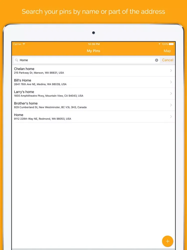 Скриншоты Pinz : Location Organizer iPad 
