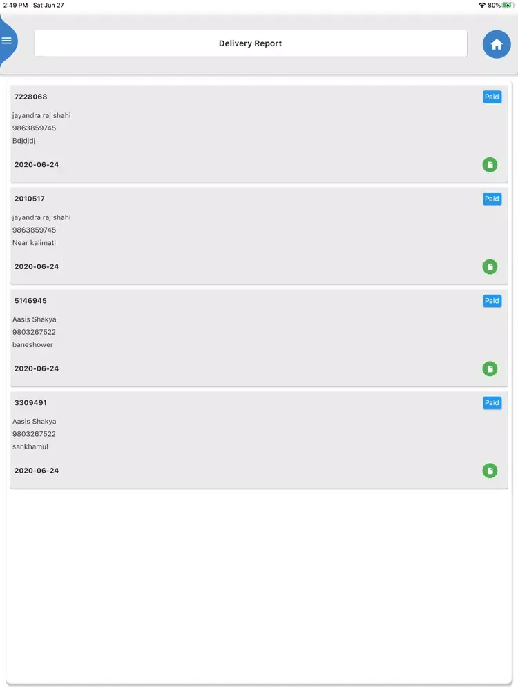HalfWaiter Admin iPad  Screenshots
