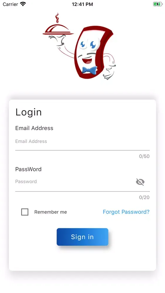 HalfWaiter Admin Screenshots