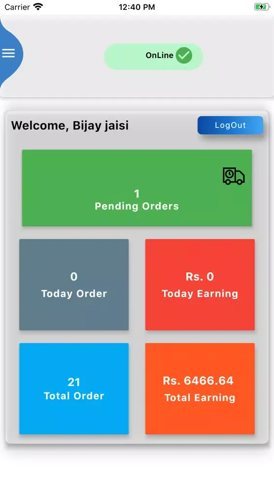 HalfWaiter Admin Screenshots