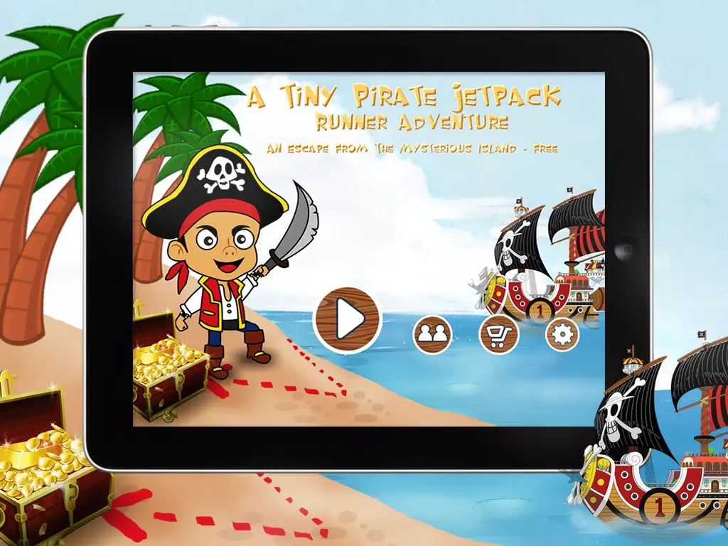 صور A Tiny Pirate Jetpack Runner Adventure - A Rush Escape From The Mysterious Island - Free iPad 