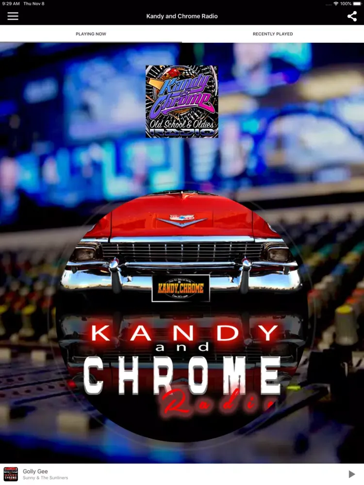 Capturas de tela do Kandy and Chrome Radio iPad 