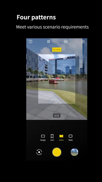 ภาพหน้าจอของ Wide Camera - Panorama 360 HD