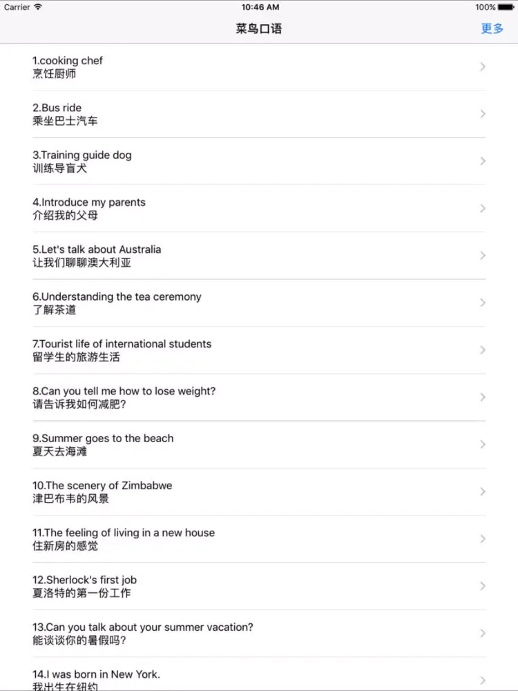 صور 口语会话王-菜鸟入门 iPad 