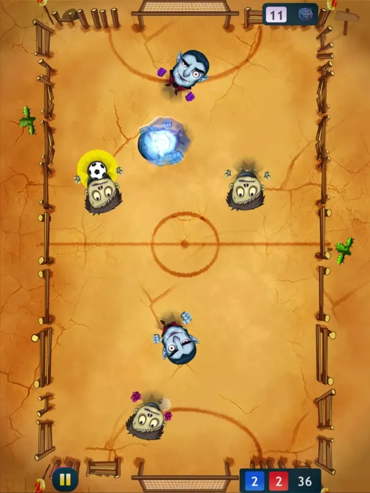 Tangkapan skrin Soccer X iPad 