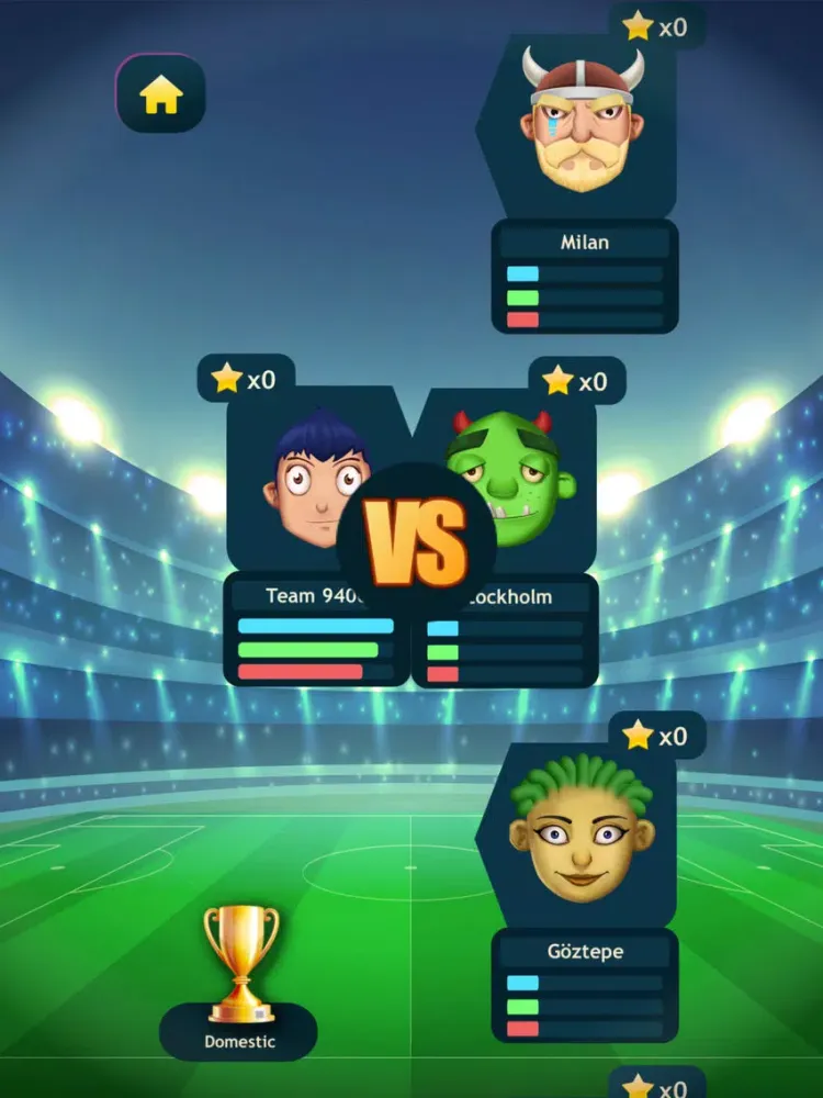 Tangkapan skrin Soccer X iPad 
