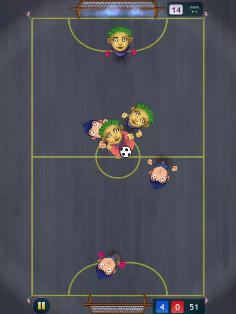 Tangkapan skrin Soccer X iPad 