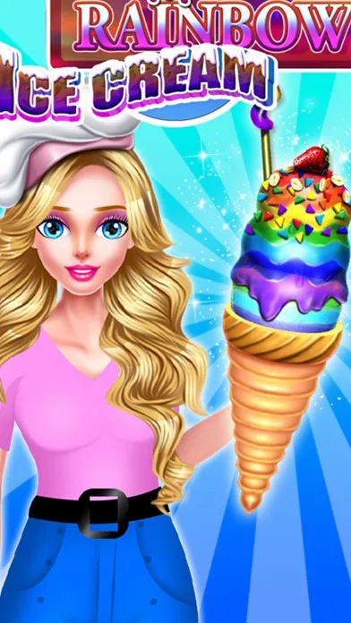 Capturas de tela do Home Made Rainbow Ice Cream