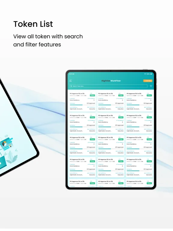 Highrise WorkFlow iPad سکرین شاٹس