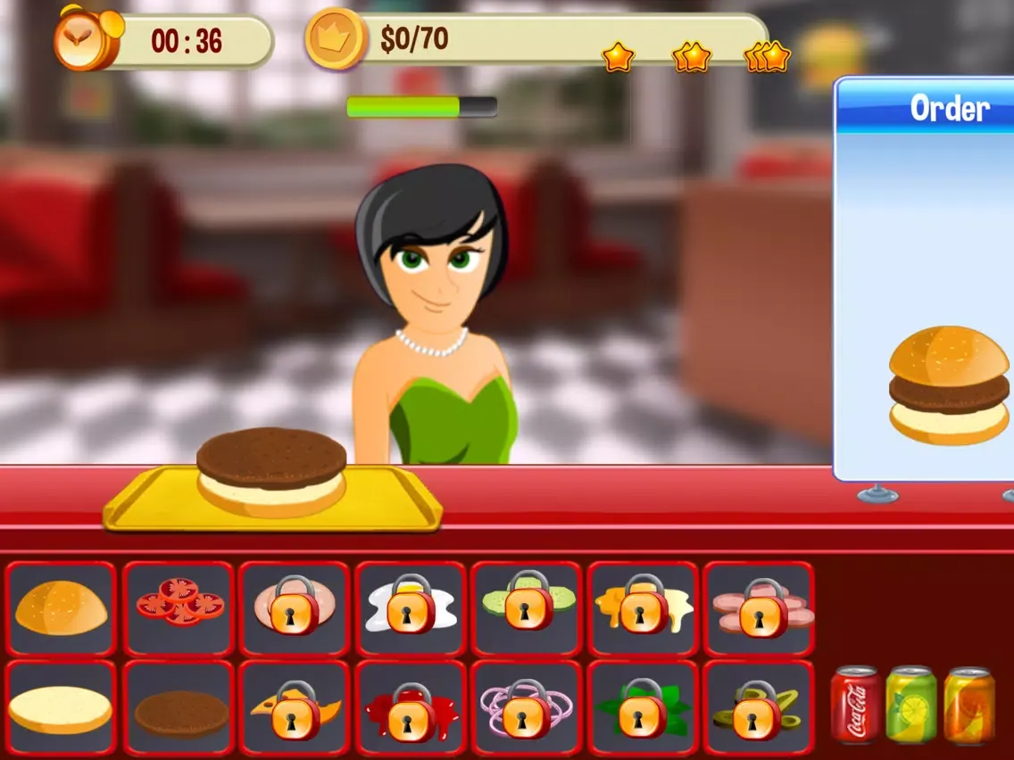 Happy Burger Shop (Fast Food) iPad  스크린샷
