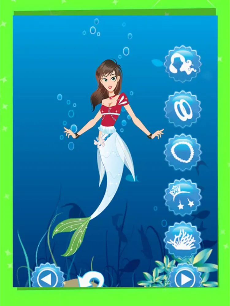 Mermaid Dress Up Games : Free For Priness School Girl Hair Salon Games iPad  سکرین شاٹس