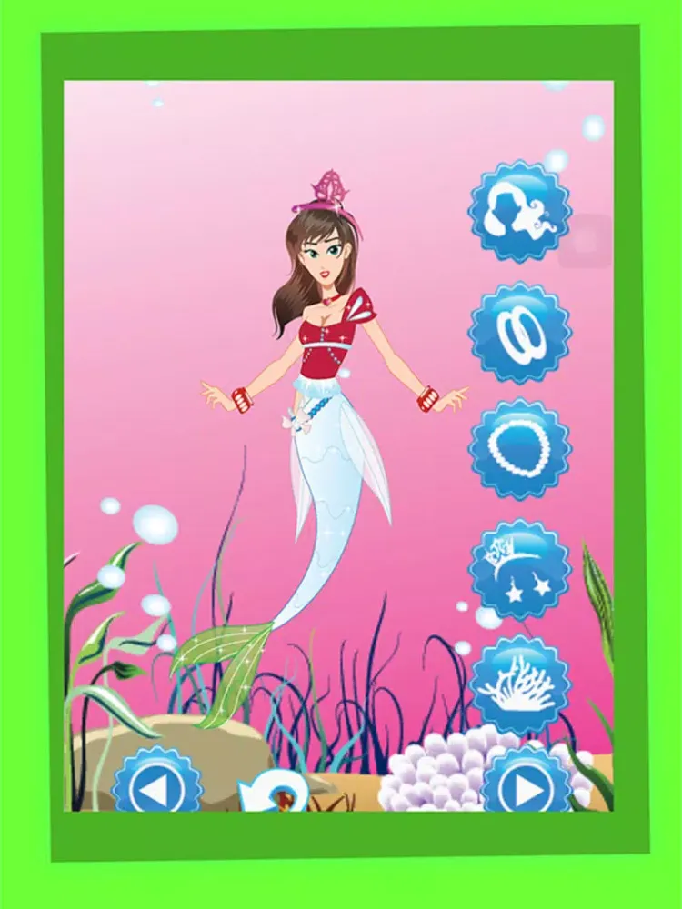 Mermaid Dress Up Games : Free For Priness School Girl Hair Salon Games iPad  سکرین شاٹس